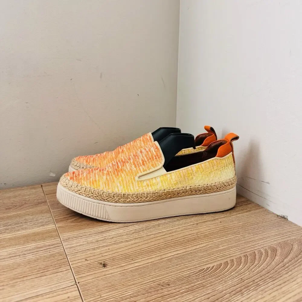 Franco Sarto Homer 2 Orange Slip On Loafers Women’s Size 8.5
